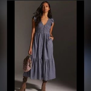 By Anthropologie The Peregrine Midi Dress